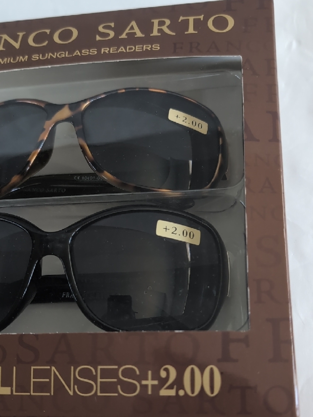 Franco Sarto Sunglass Readers Set - Tortoise & Black +2.00 - Picture 4 of 8